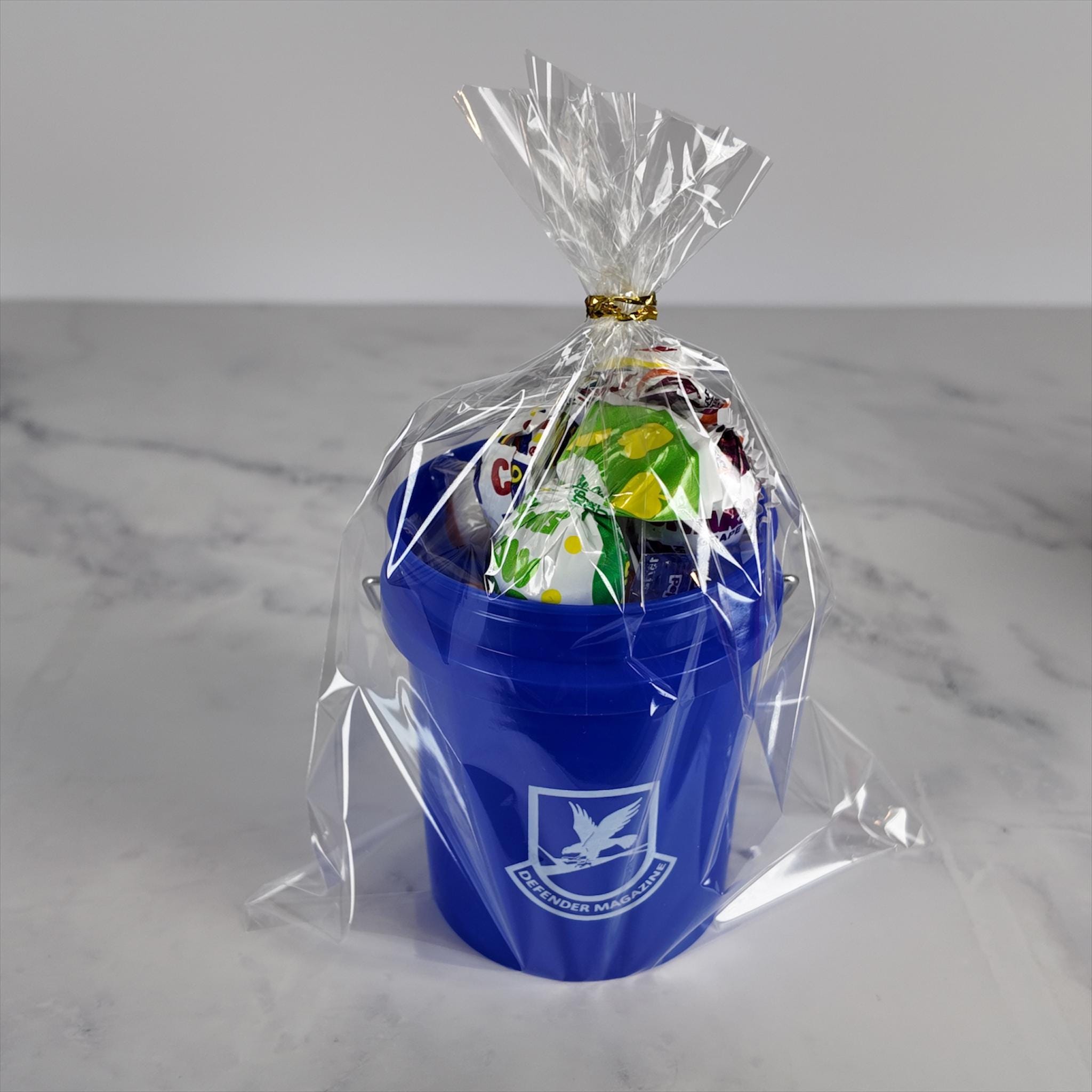 Defender Magazine Mini Bucket Gift Basket Set