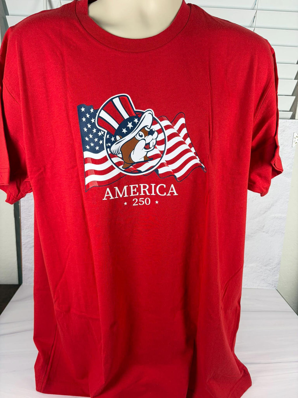 America 250 Patriotic T-Shirt Bundle – Beaver Pin & Stamp Commemorative Set