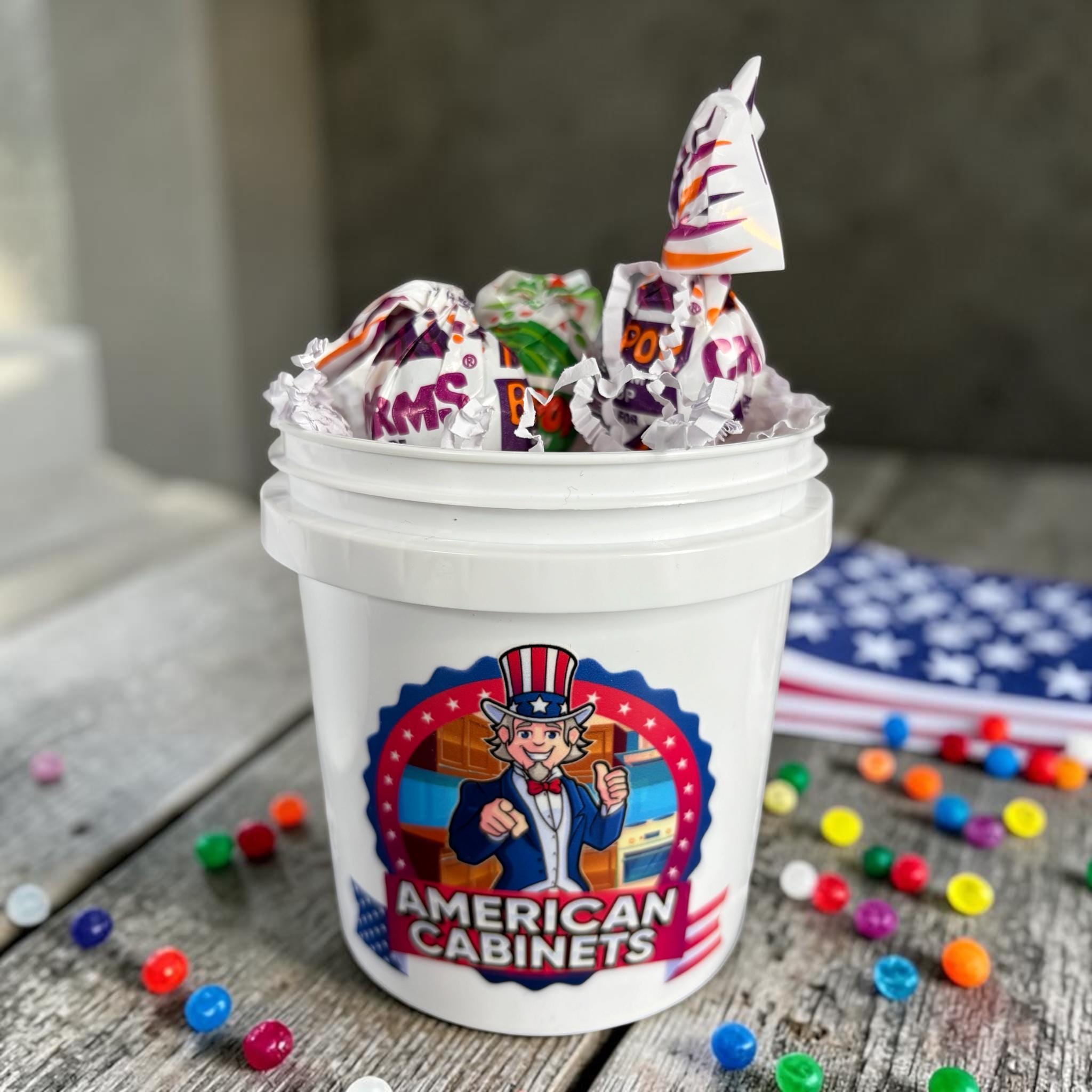 American Mini Bucket Gift Basket