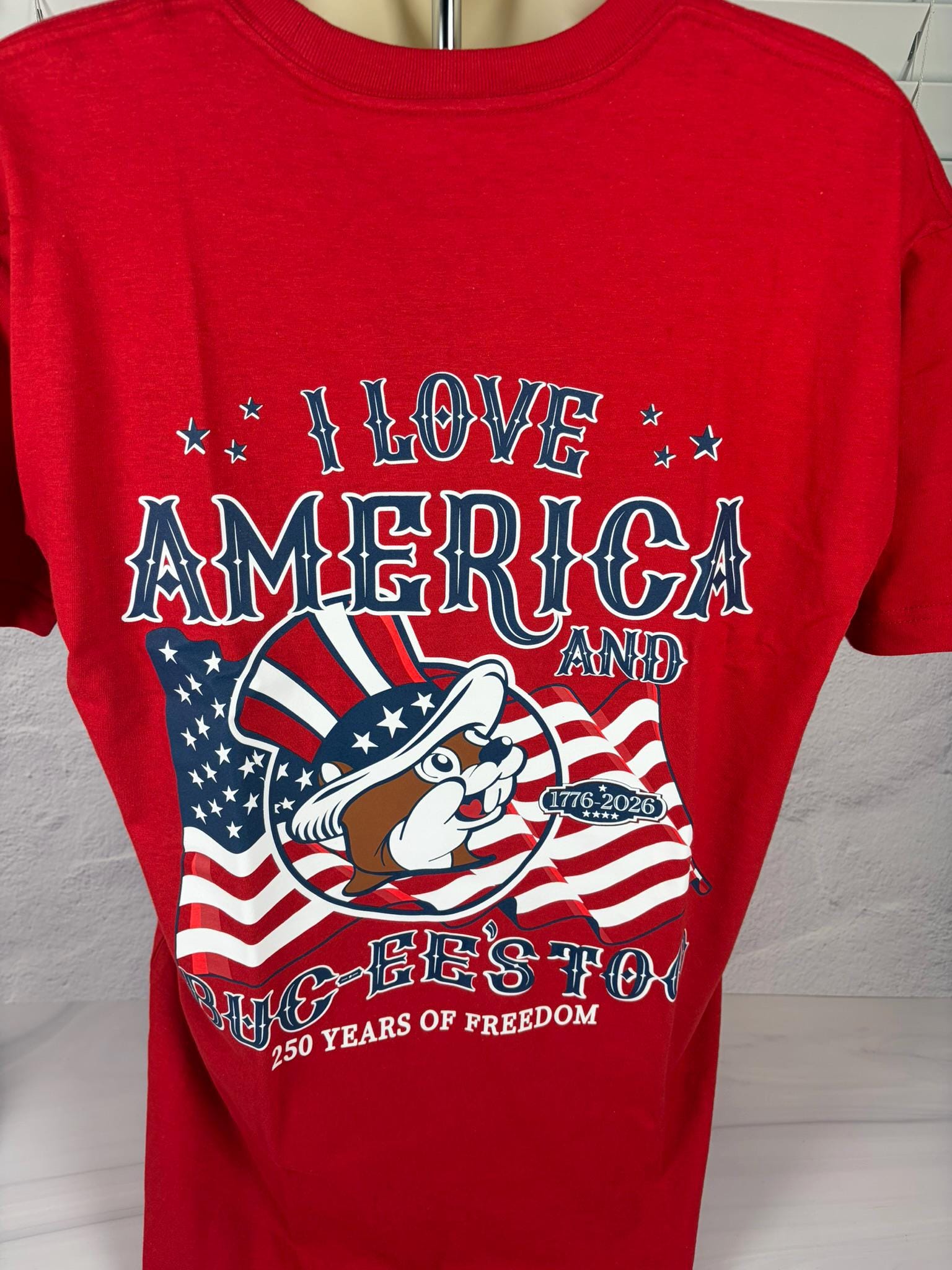 America 250 Patriotic T-Shirt Bundle – Beaver Pin & Stamp Commemorative Set