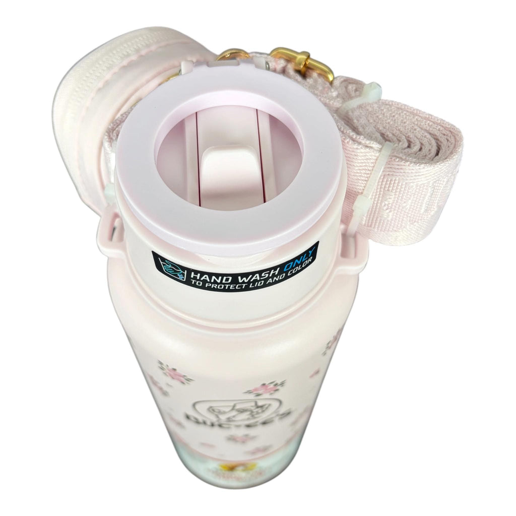 Pink Floral 40 oz Hands-Free Tumbler with Candy Bundle