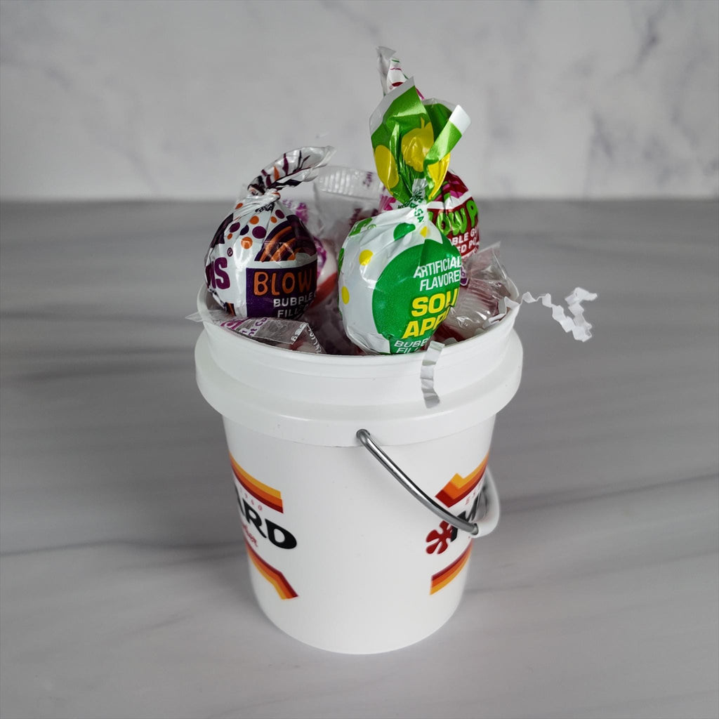 Mernard Classic White Mini Bucket Gift Basket