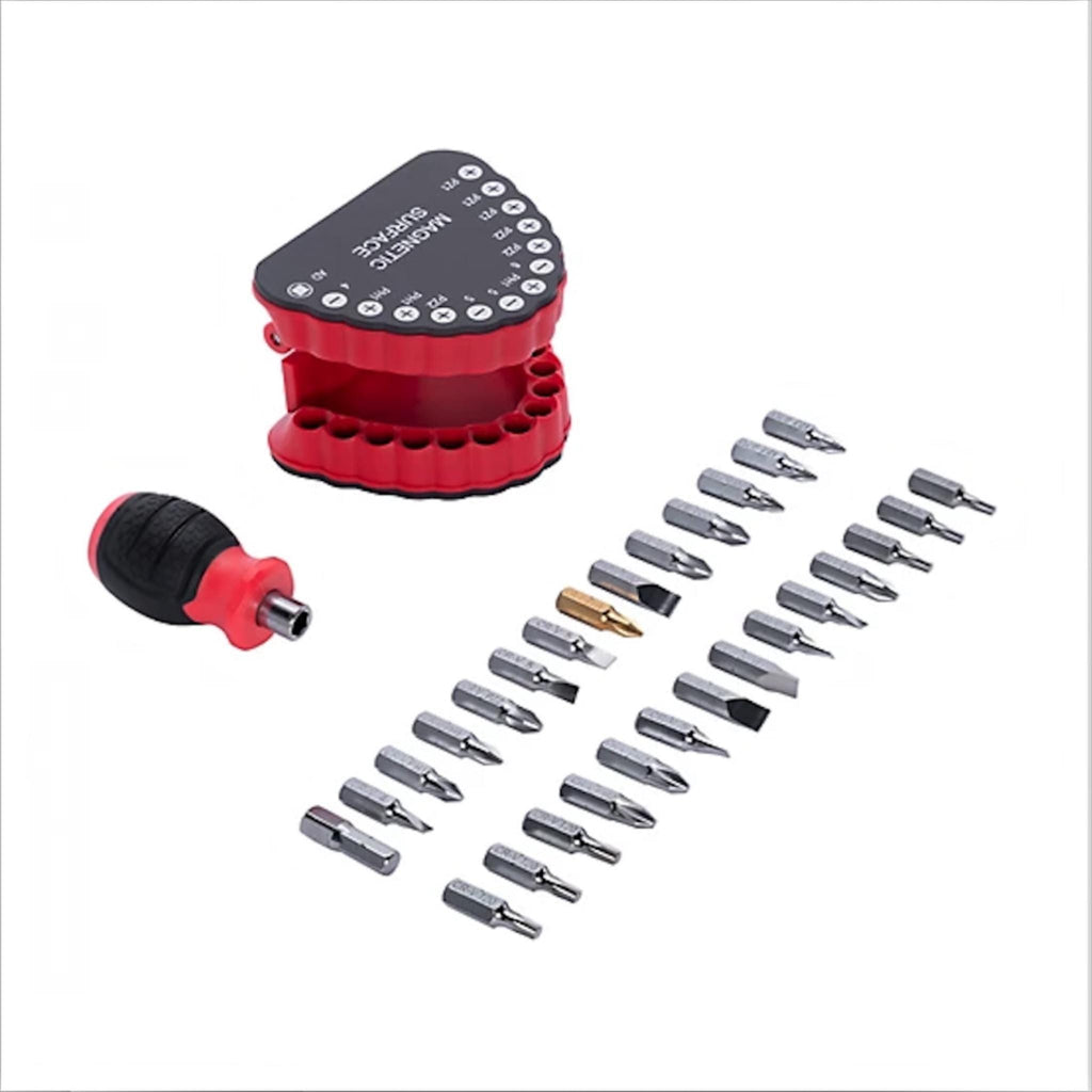 28-Piece Dental Bit Set with Stubby Handle Gift Basket