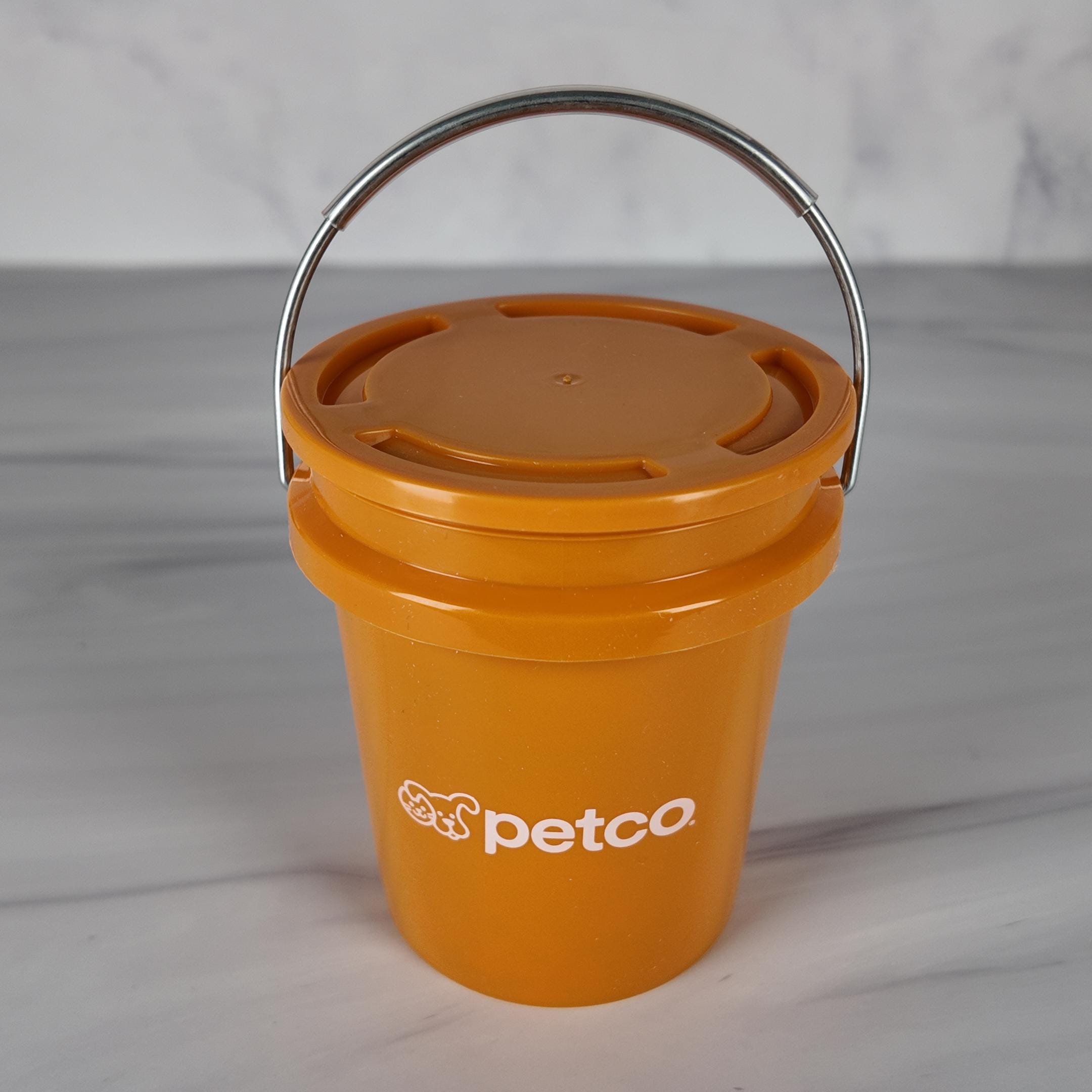 Collectible Orange Mini Bucket Gift Basket (Pet)