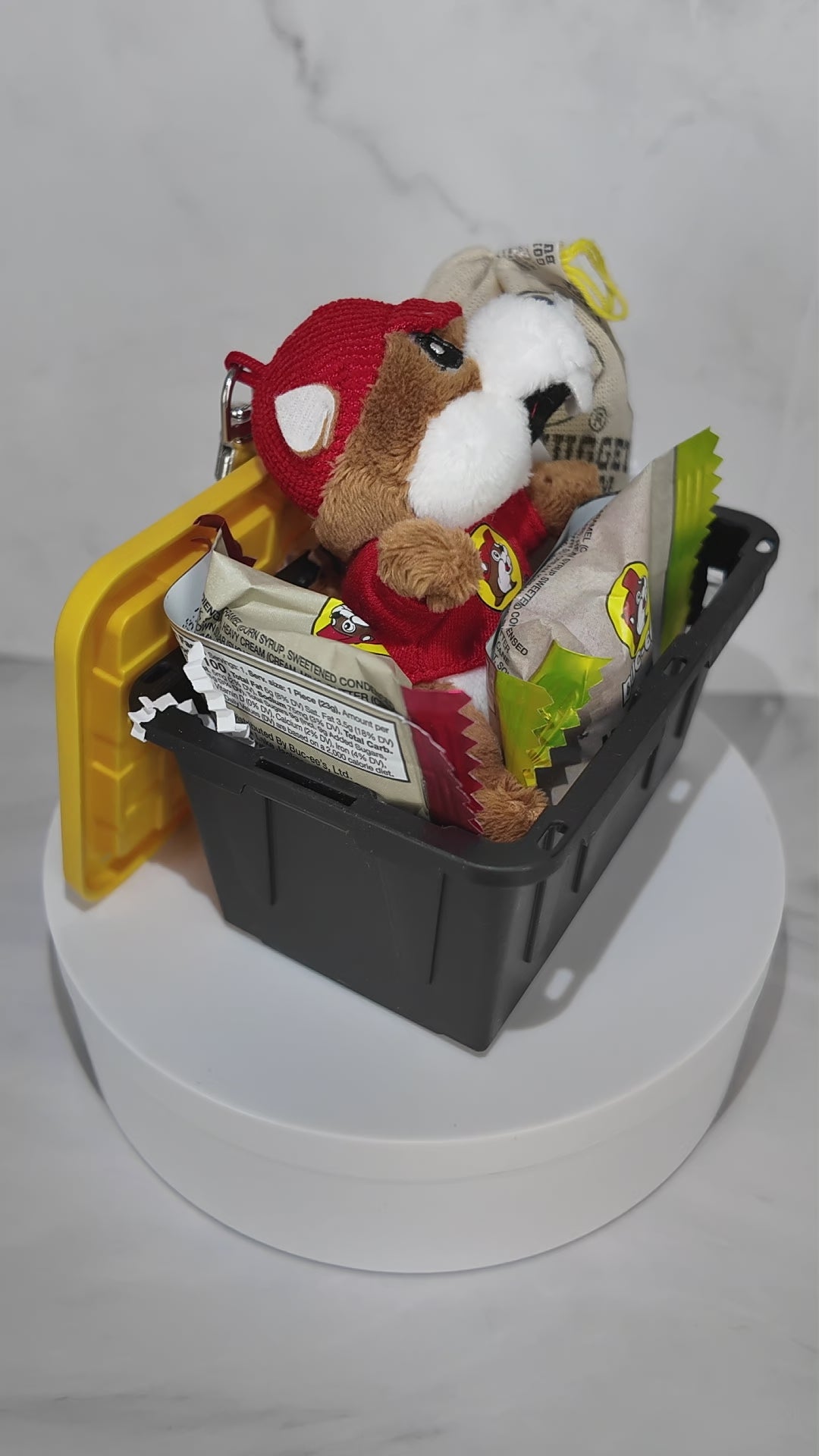 Mini Tote Keychain and Sweets Gift Basket